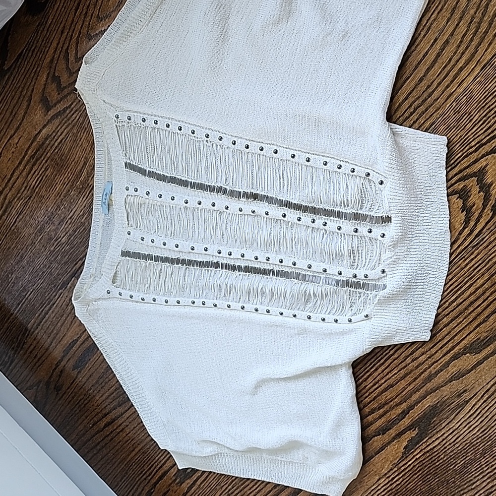 Dolman Style Sweater With Embellishment